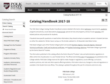 Tablet Screenshot of catalog.polk.edu