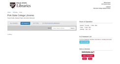 Desktop Screenshot of libguides.polk.edu