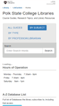 Mobile Screenshot of libguides.polk.edu